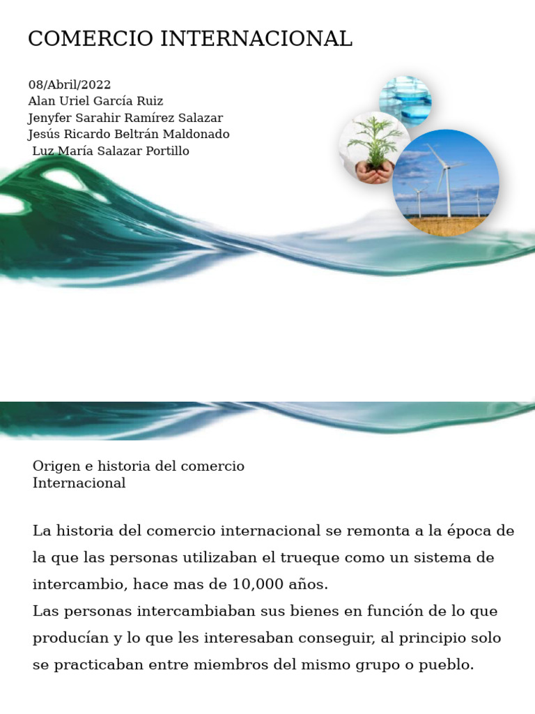 Historia y Beneficios del Comercio Internacional | PDF