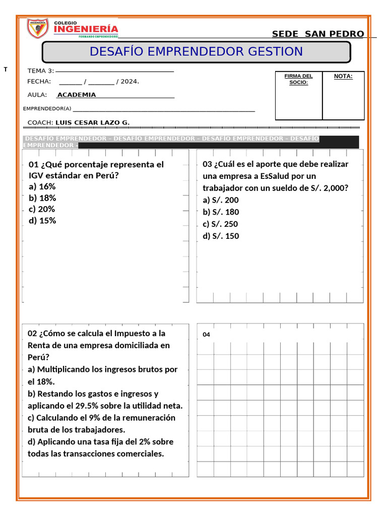 Desafio 3 Gestion Academia | PDF