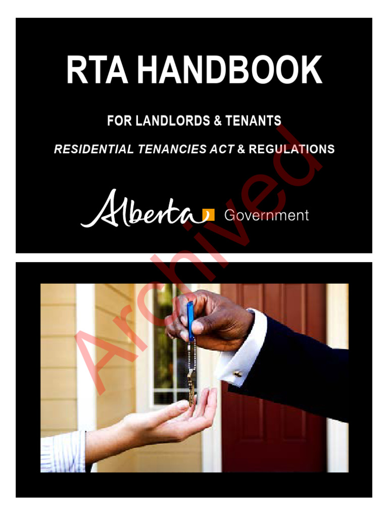 Alberta Residential Tenancy Handbook | PDF | Leasehold Estate | Lease