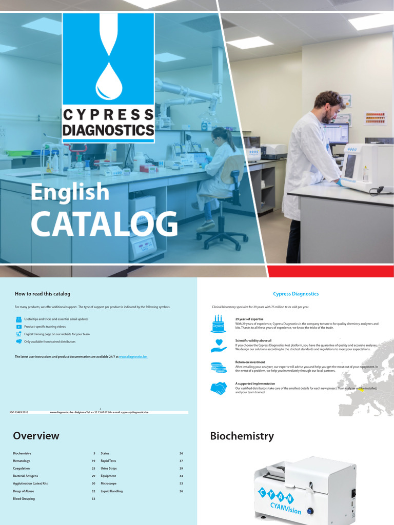 Cypress Diagnostics Catalog Overview | PDF | Touchscreen | Glycated ...