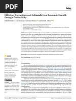 Effects of Corruption and Informality On Economic Growth Through ...
