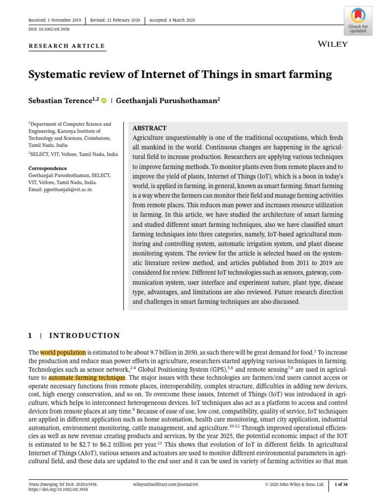 P-2 L-1 Systematic - Review - of - Internet - of - Things | PDF ...