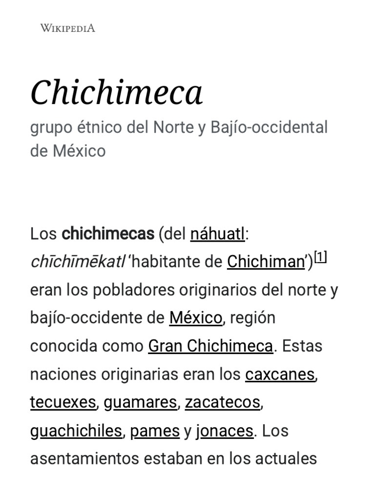 Chichimeca | PDF