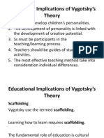 Educational Implications of Vygotsky's Theory