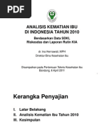 Download Analisis Kematian Ibu Di Indonesia Tahun 2010 by pandjiyp6842 SN79789749 doc pdf