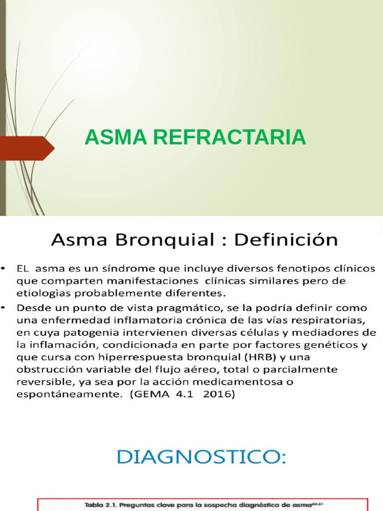 Asma Refractaria | PDF