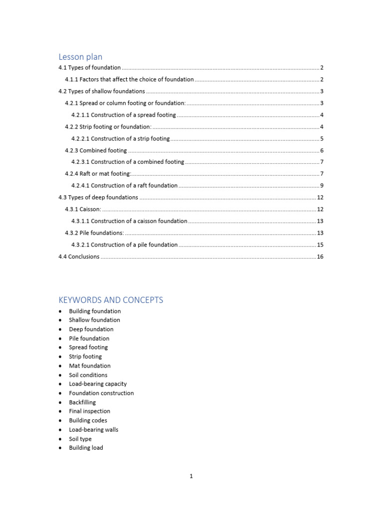 Overview of Foundation Types | PDF | Deep Foundation | Foundation ...