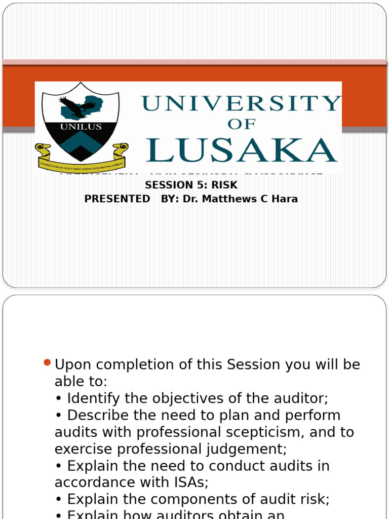 Audit Risk Assessment Overview | PDF | Audit | Risk