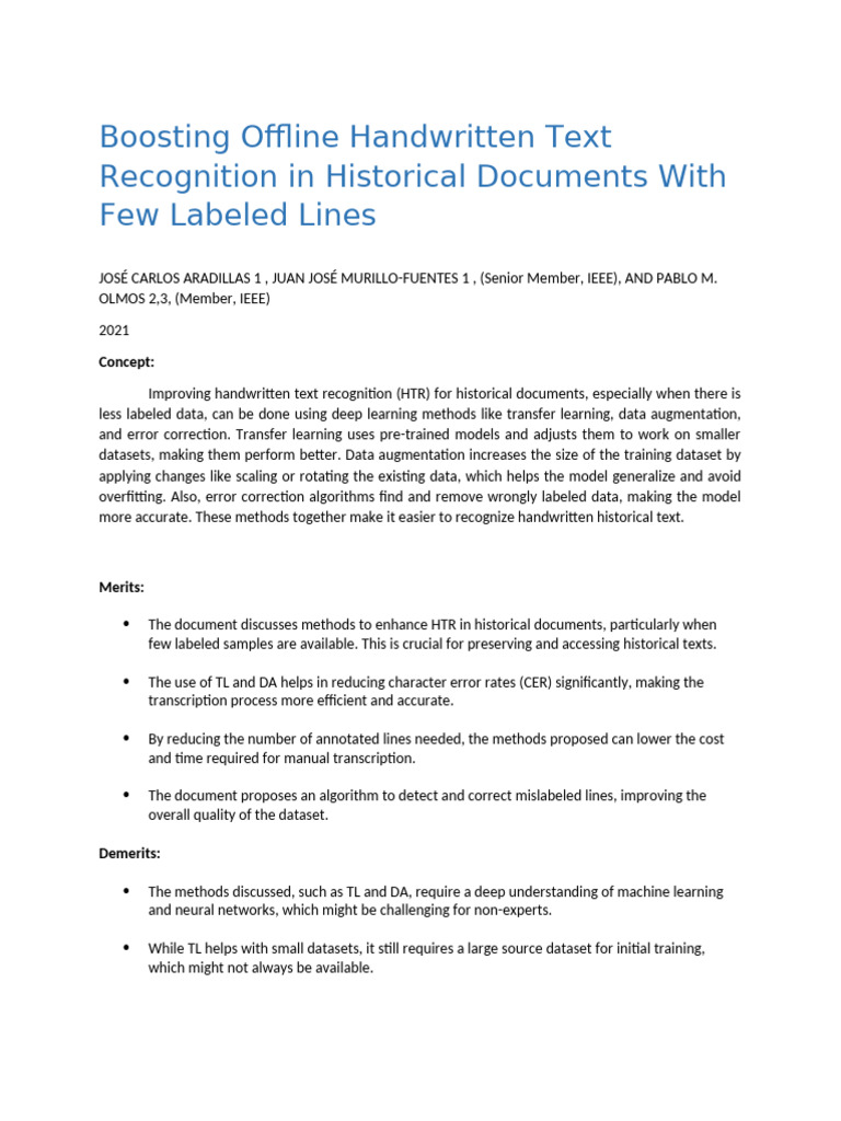 Boosting offline handwritten text recognition pdf optical character