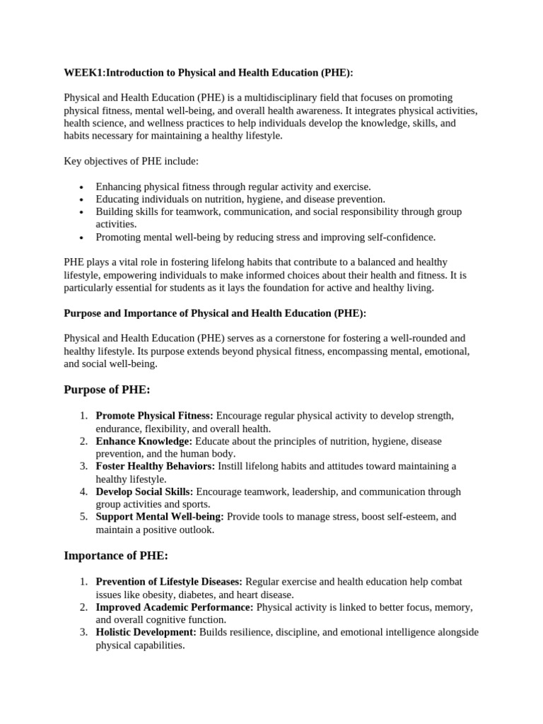 Phe Notes | PDF | Physical Fitness | Strength Training