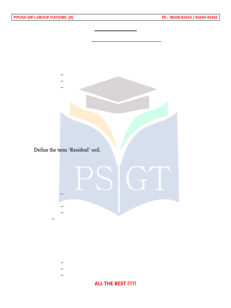 10th Grade - Soil Resource FAQs | PDF | Soil | Erosion