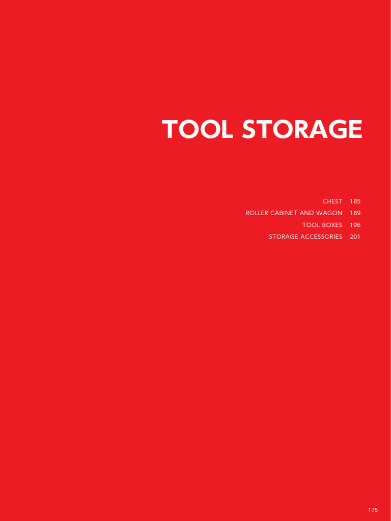 Tool Storage | PDF