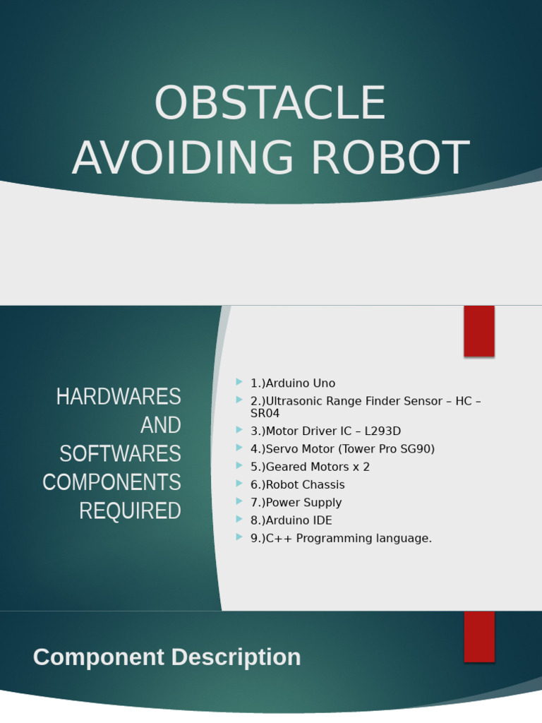 Obstacle Avoiding Robot with Arduino | PDF | Arduino | Robot