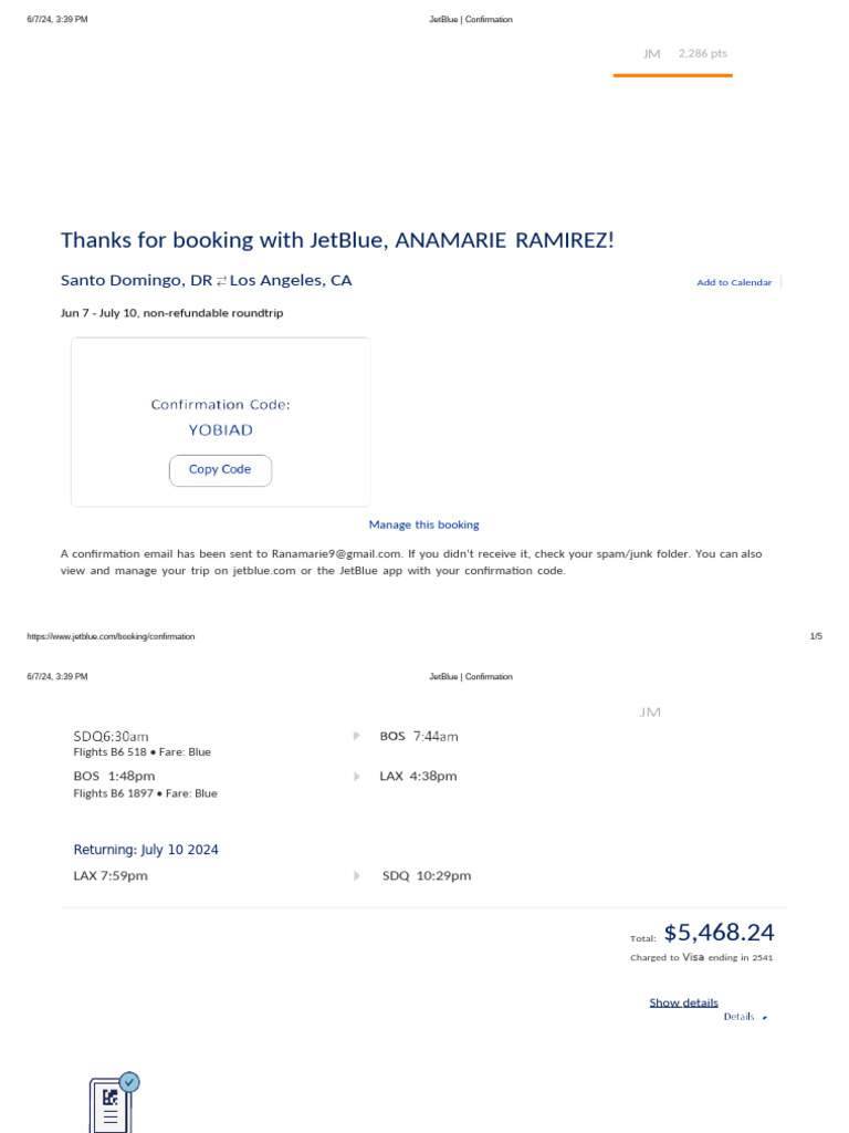 Jetblue confirmation pdf civil aviation aviation