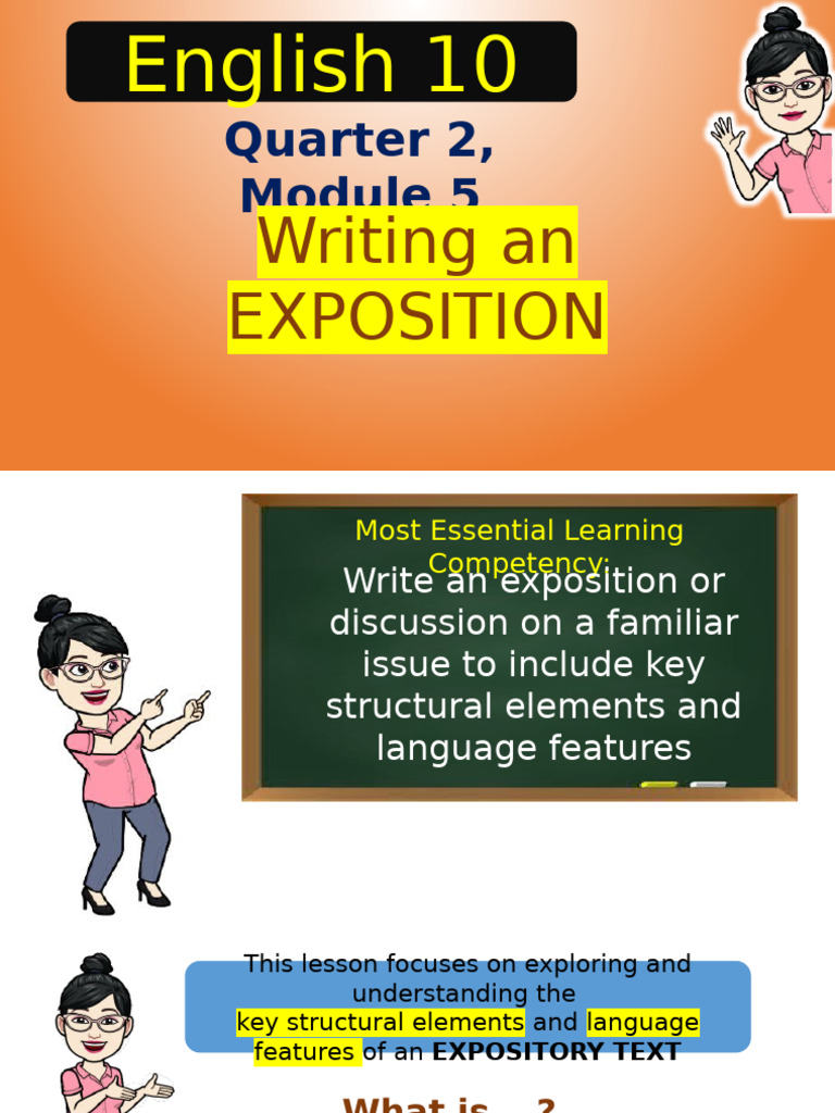 Writing Expository Texts in Grade 10 | PDF
