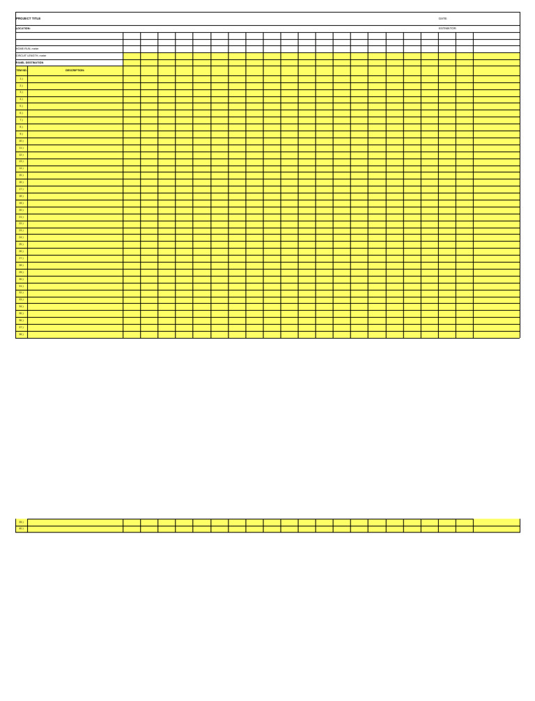 Estimate Sheet | PDF