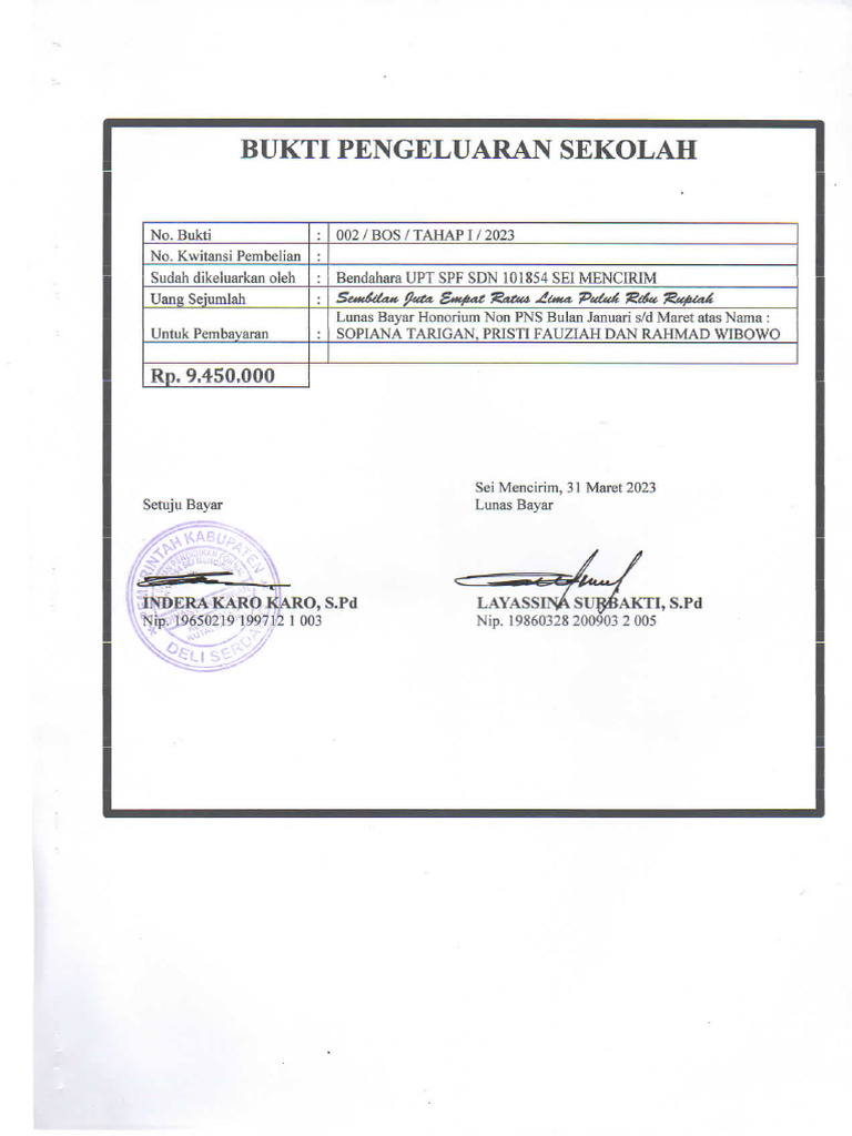 002 Bos Tahap I 2023 Pdf