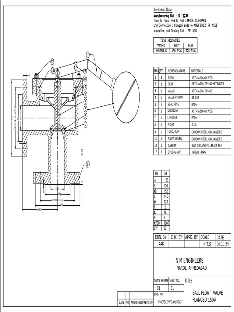 Float Valve NM | PDF | Gas Technologies | Mechanical Engineering
