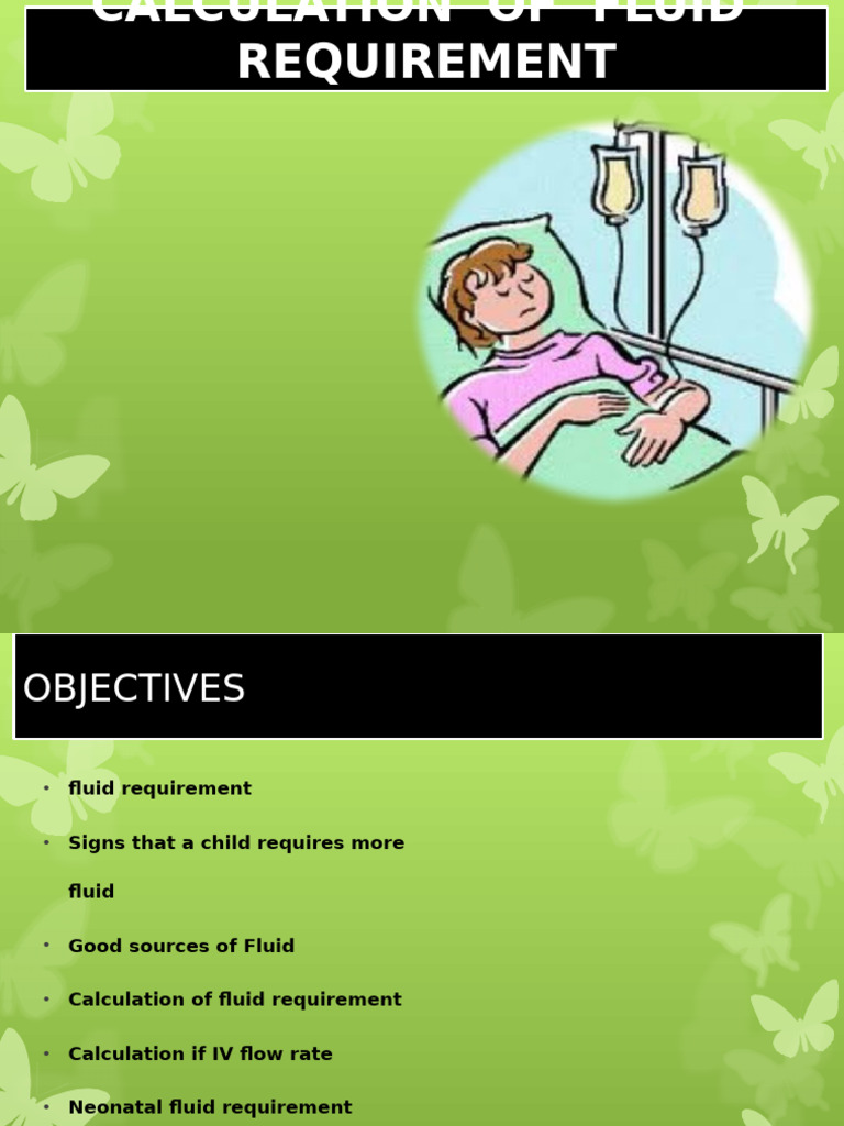 Pediatric IV Fluid Calculation Guide | PDF | Intravenous Therapy ...