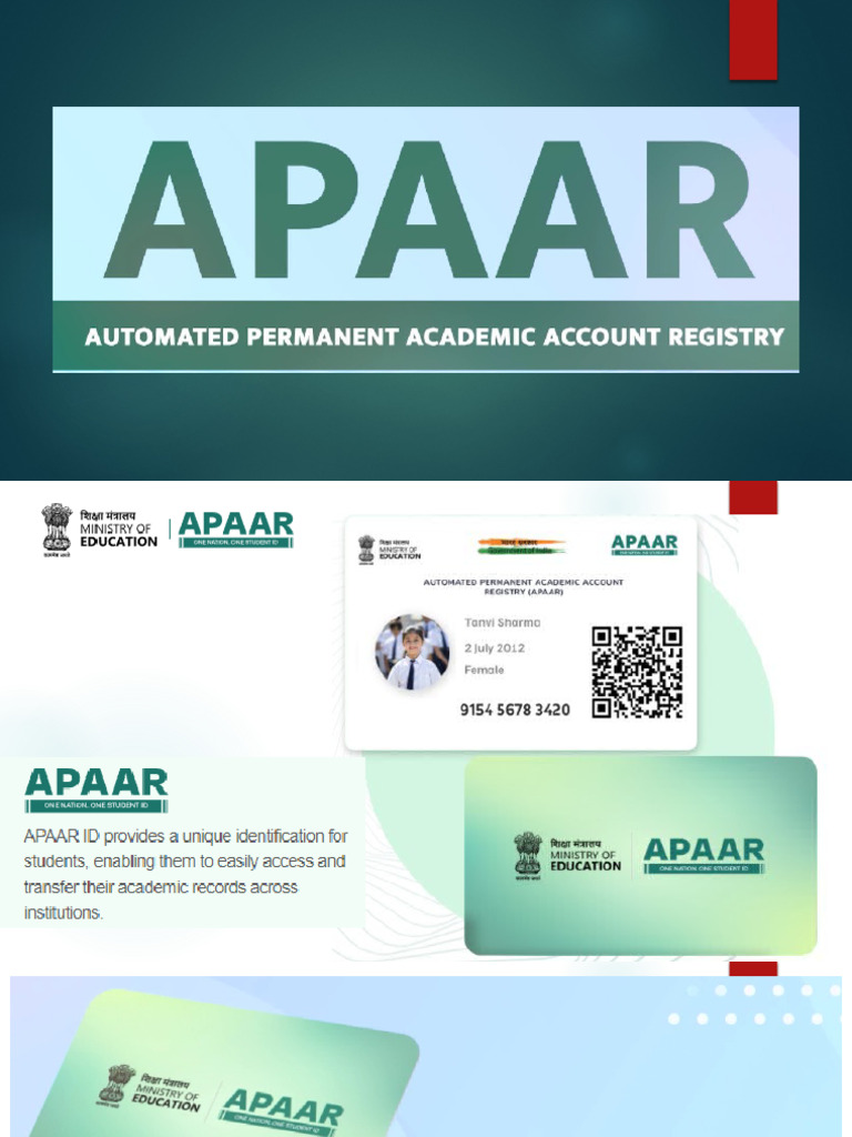 APAAR | PDF | Identity Document | Information Technology