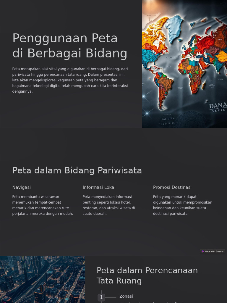 Penggunaan Peta Di Berbagai Bidang | PDF