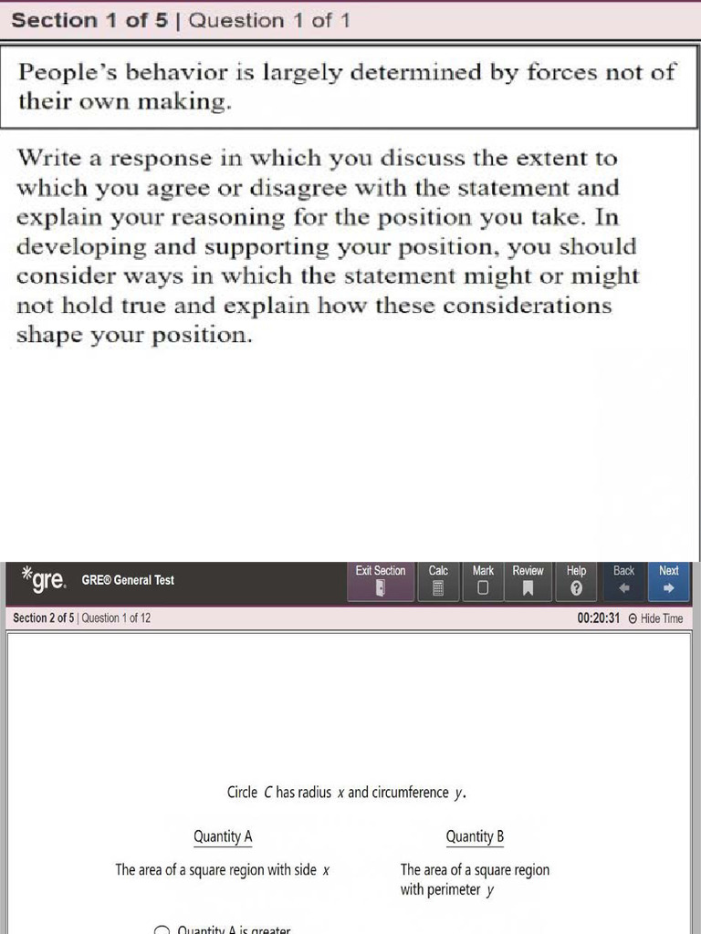 Graduate Record Examinations visual data 3
