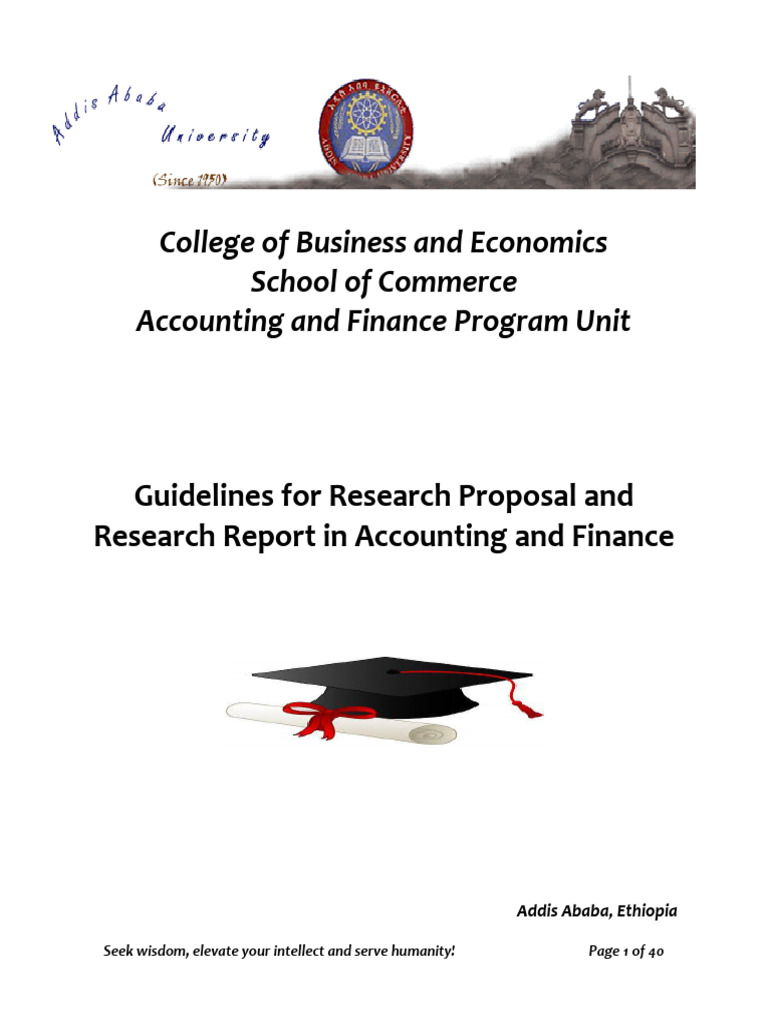 Research Proposal Guidelines in Accounting | PDF | Audit | Methodology