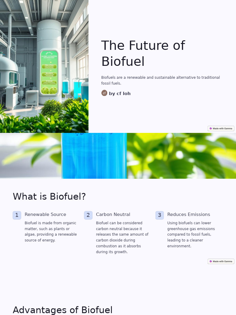 Future of Sustainable Biofuels | PDF | Biofuel | Algae Fuel