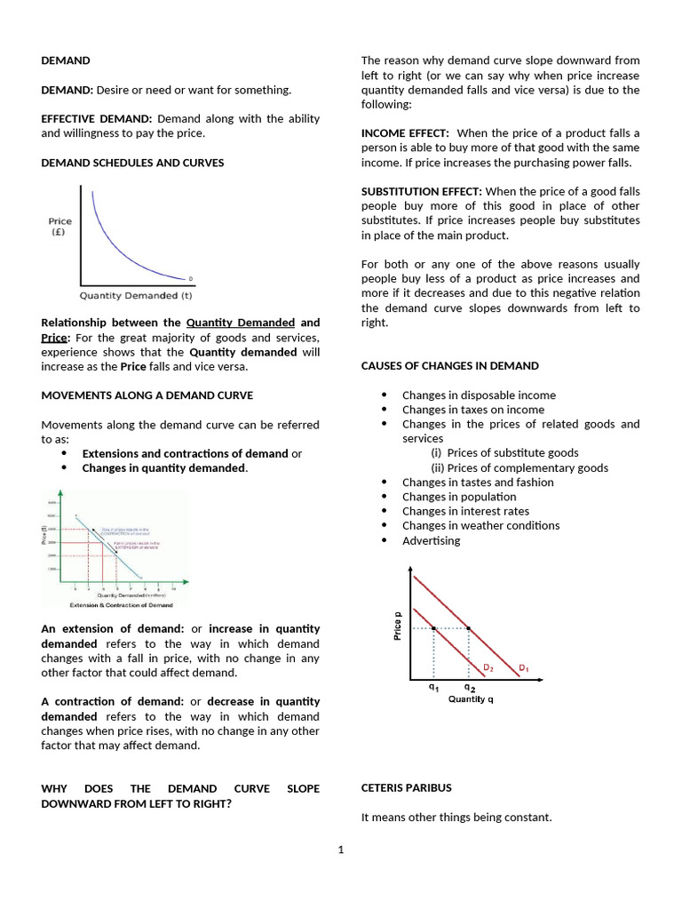 Demand | PDF | Demand | Demand Curve