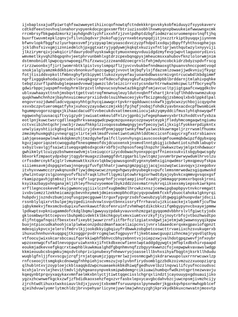Random Character String Analysis | PDF