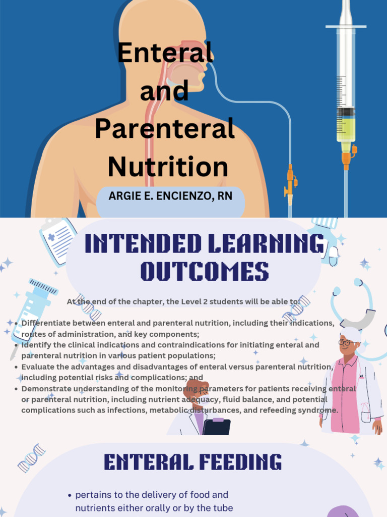 Enteral vs. Parenteral Nutrition Guide | PDF | Gastroenterology ...