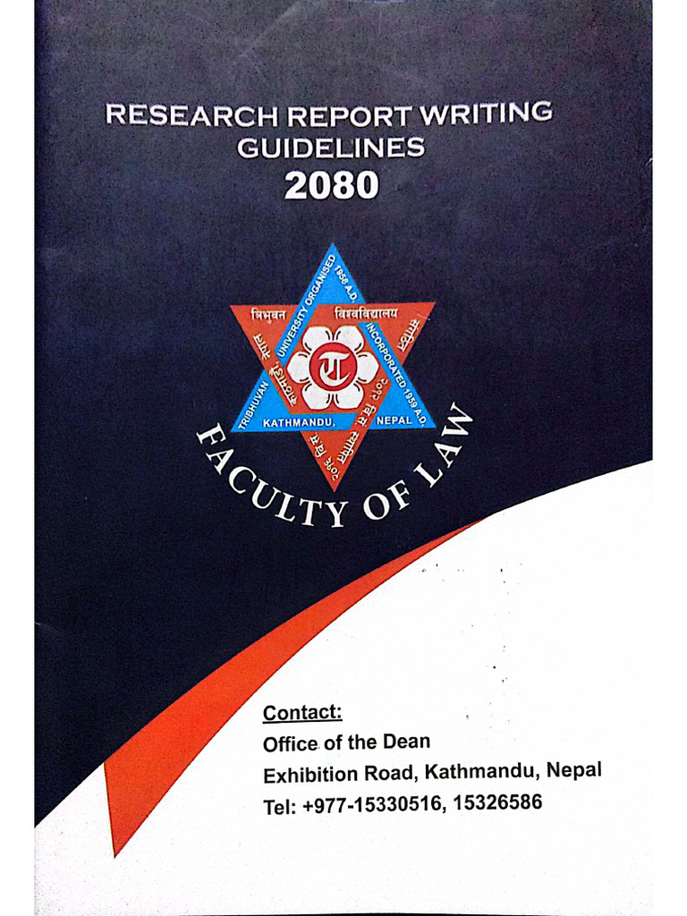 Research Report Writing Guidelines 2080 | PDF