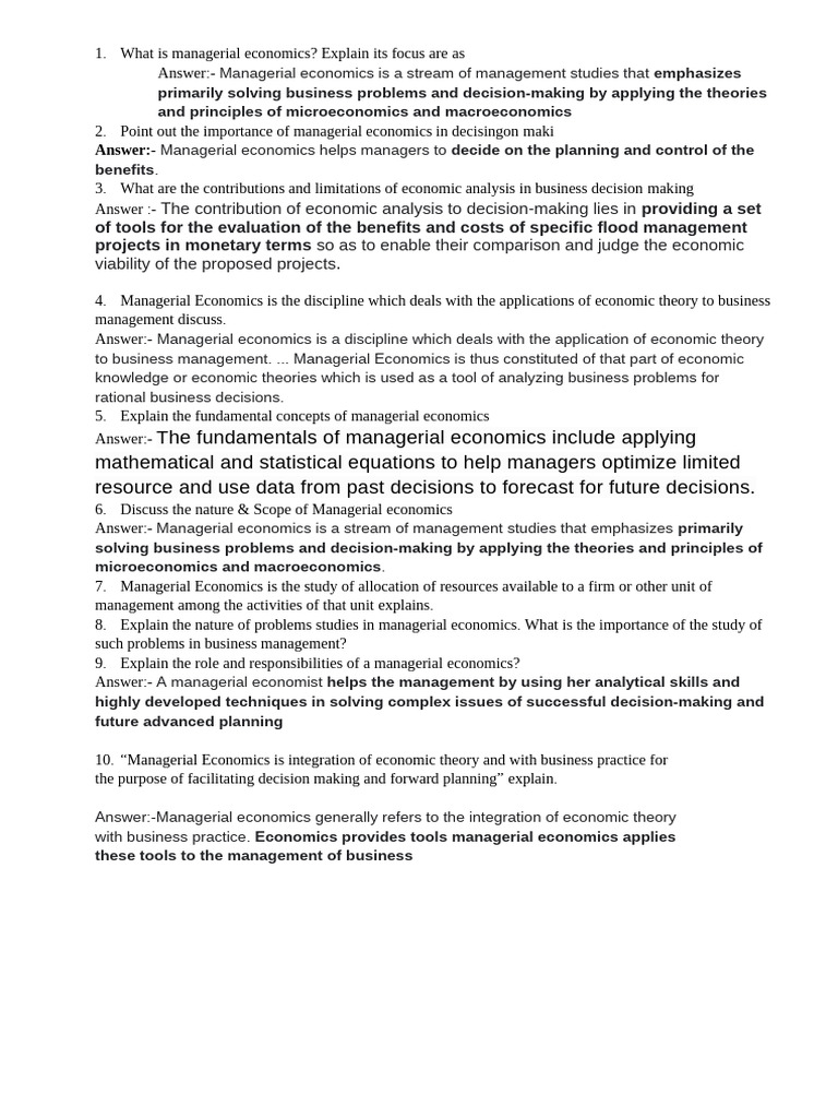 What Is Managerial Economics | PDF | Economics | Economies