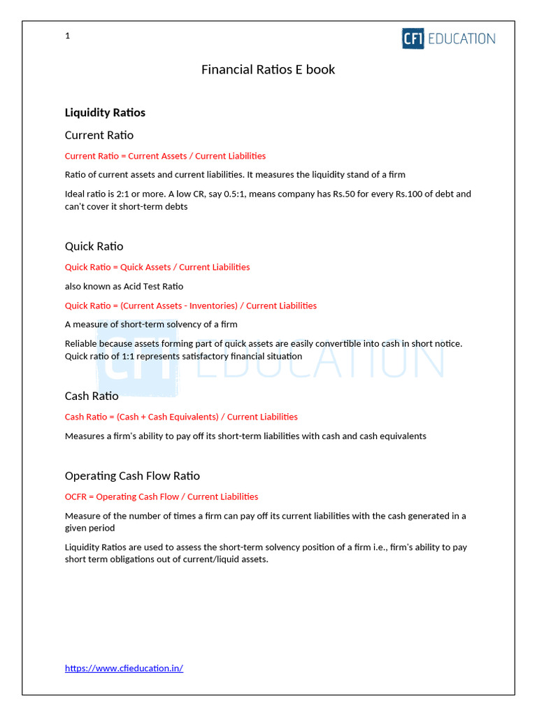 Essential Financial Ratios Explained | PDF | Dividend | Equity (Finance)