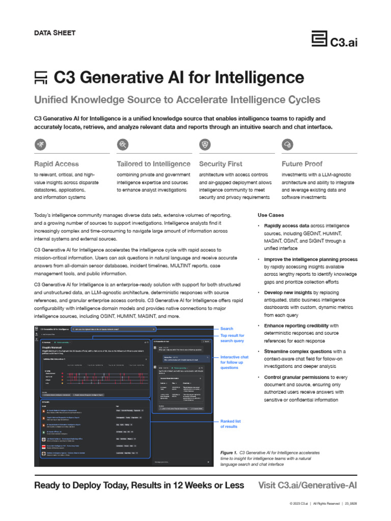 23 0828 C3 Gen AI Intelligence DataSheet | PDF | Intelligence (AI ...