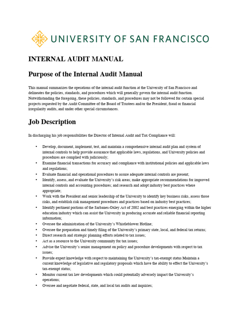 Internal Audit Manual | PDF | Internal Control | Sampling (Statistics)