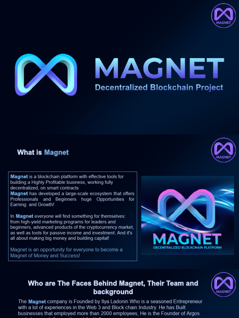 Magnet: A Profitable Blockchain Ecosystem | PDF | Cryptocurrency |  Applications Of Cryptography