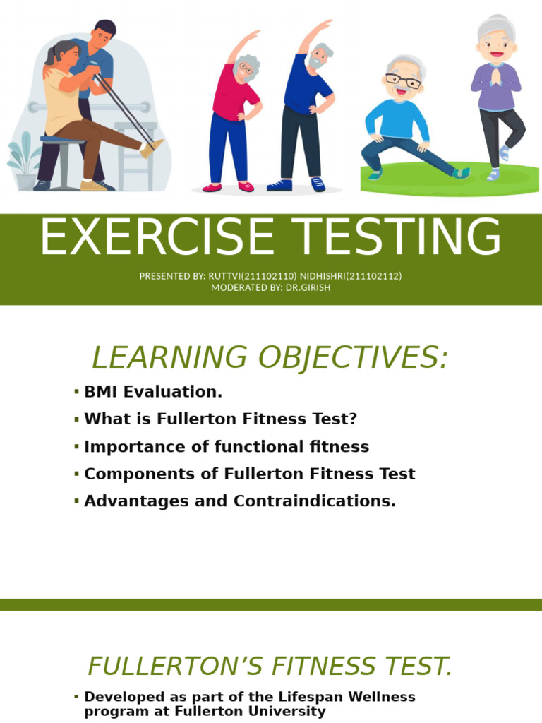 Fullerton Fitness Test for Seniors | PDF | Physical Fitness | Body Mass ...