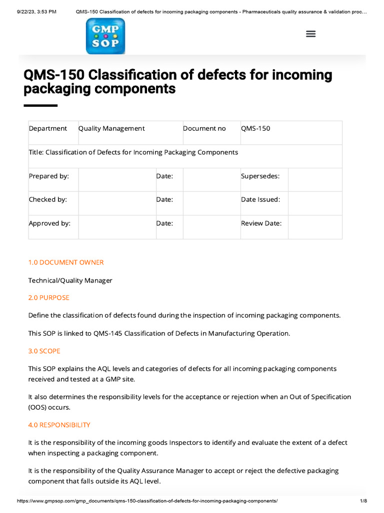 Defect Classification for Packaging Components | PDF | Packaging And ...