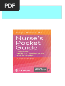 Complete Download Nurse's Pocket Guide Marilynn E. Doenges PDF All Chapters