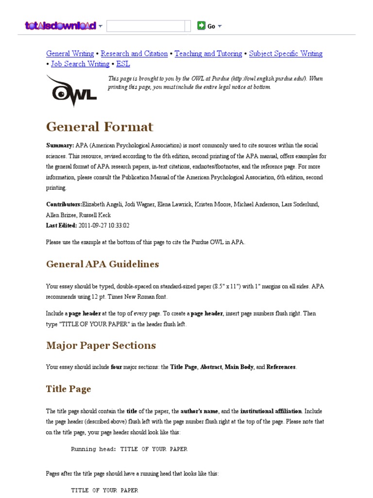 purdue owl apa dissertation reference