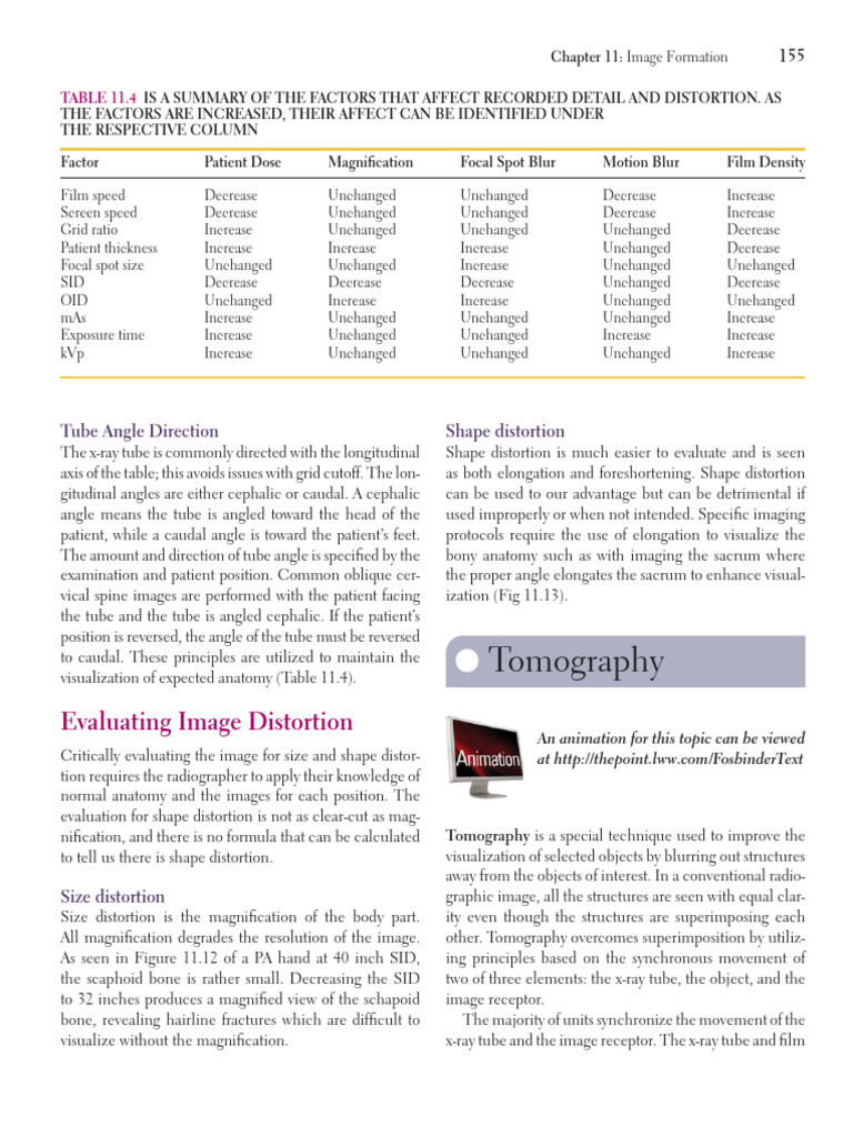 X-Ray Tube Angles and Image Distortion | PDF | Tomography | Bone