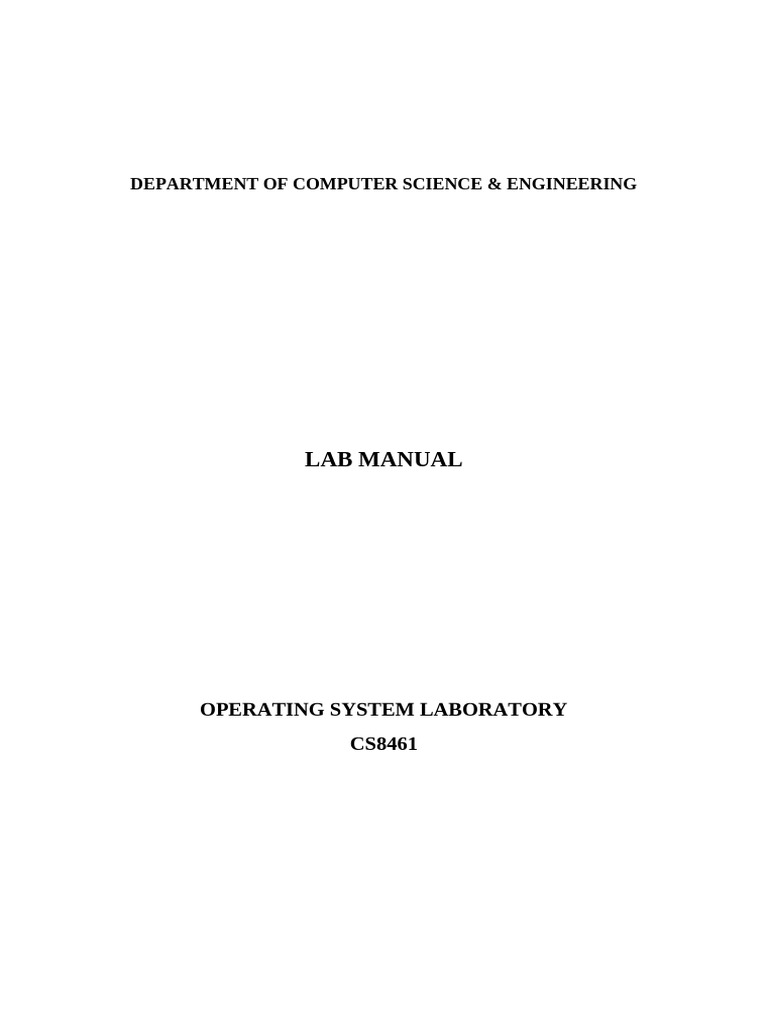 Basic UNIX Commands Lab Manual | PDF | Computer File | Filename