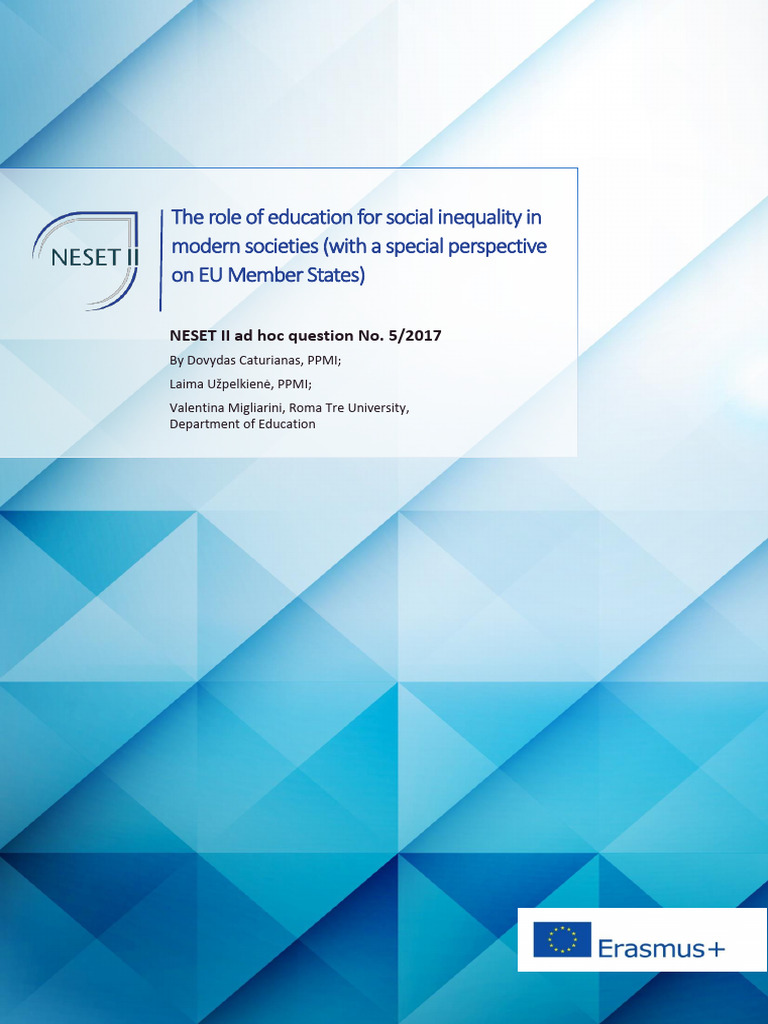 The Role of Education For Social Inequality | PDF | Socioeconomic ...