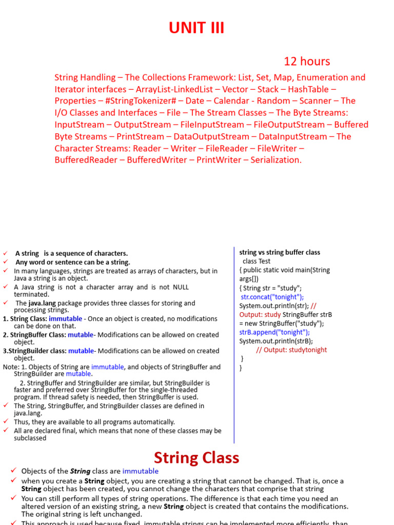 JAVA - MCA 2021 - UNIT 3 - Student - 230926 - 204632 | PDF | Queue ...