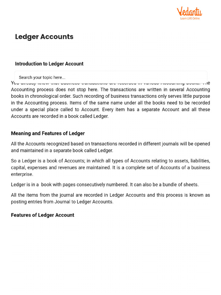 Ledger Accounts | PDF