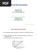 A/D AND D/A CONVERTOR DIGITAL TECHNICS