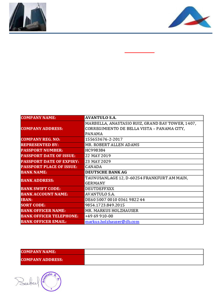 acontract-AVANTULOS A - 2024 103 | PDF | Payments | Banks