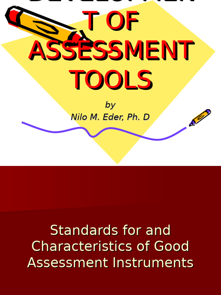 Assessment Tools Development Guide | PDF | Multiple Choice ...