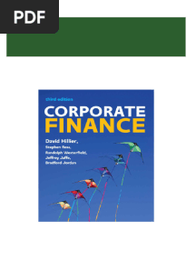 PDF Corporate Finance - European Edition David Hillier - Ebook PDF Download